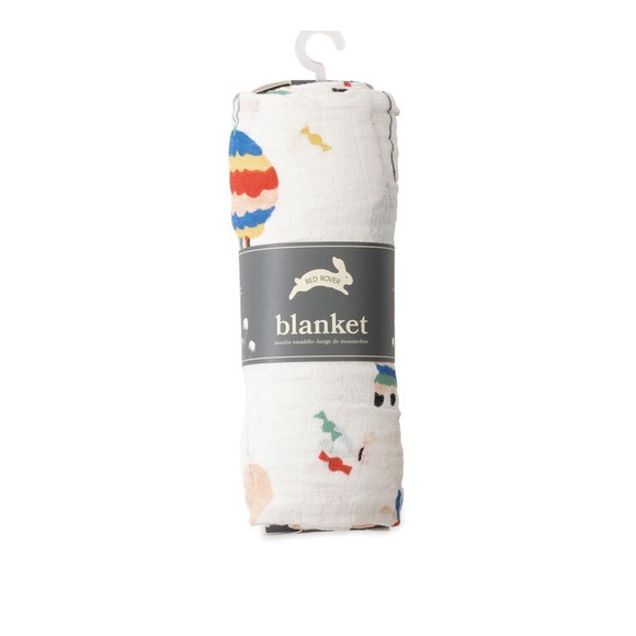 4/$20 Swaddle Blanket 100% Muslin Cotton Party Time Pattern - Picture 1 of 5